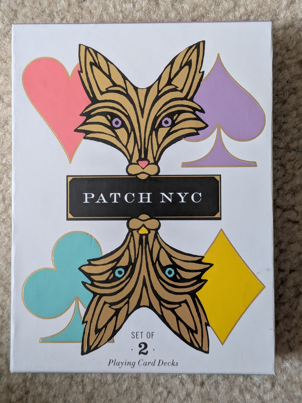 New (sealed) Galison PATCH NYC Playing Card 2 Deck Set